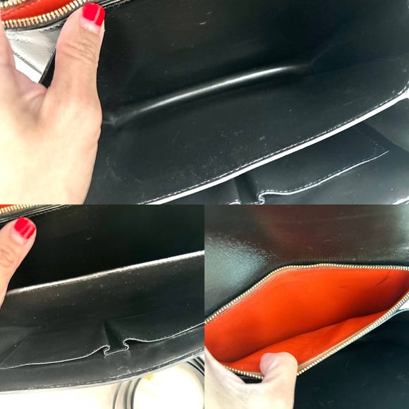 Auth CELINE Classic Smooth Calfskin Medium Box Bag w/ Strap - Picture 11 of 16